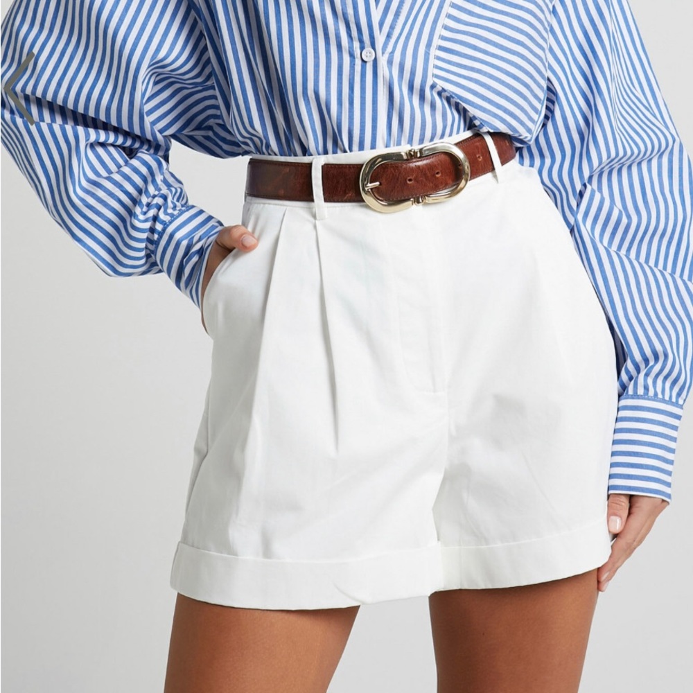 Showpo Khaimy white shorts (US 4)